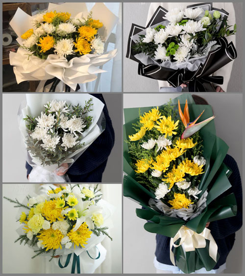 湖北咸宁市赤壁市茶庵岭镇白事花束代送